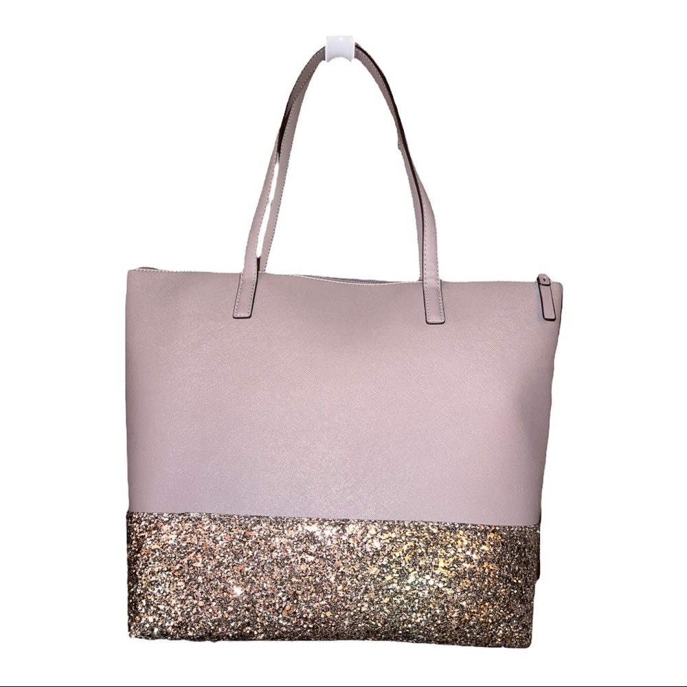 KATE SPADE LARGE PENNY GRETA COURT GRAY TOTE, new with tags